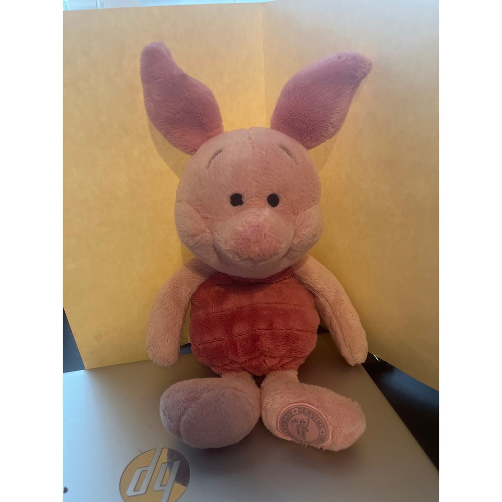 Disney Store Piglet Plush Winnie the Pooh Pink Stuffed Animal 14 in Toy